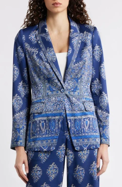 Kobi Halperin Maeve Mixed Paisley Print Satin Jacket In Multi