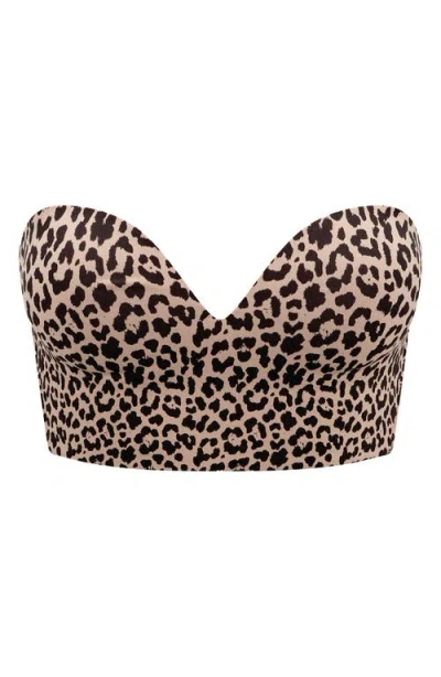 Thirdlove Zero Edge™ Strapless Underwire Bustier Bra In Animal Print