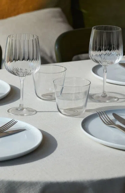 Lsa Arc Flow Set Of 4 Wine Glasses In Transparent