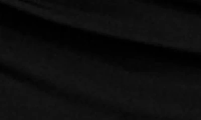 Marciano Carli Drape Long Sleeve Body-con Dress In Black