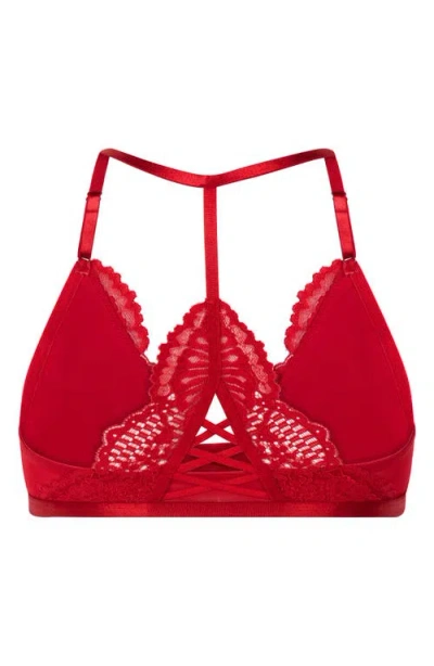 Hunkemoller Hunkemöller Whitney Lace Triangle Bralette In Red