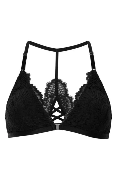 Hunkemoller Hunkemöller Whitney Front Clasp Triangle Bralette In Black