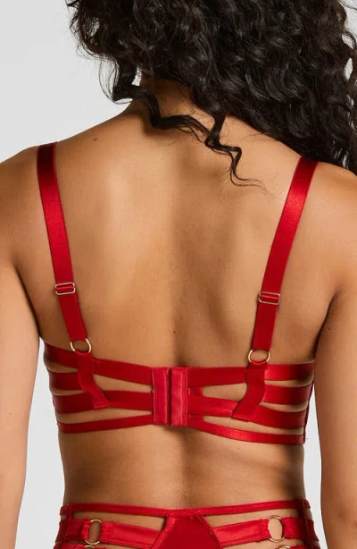 Hunkemoller Hunkemöller Noeki Underwire Longline Bralette In Red