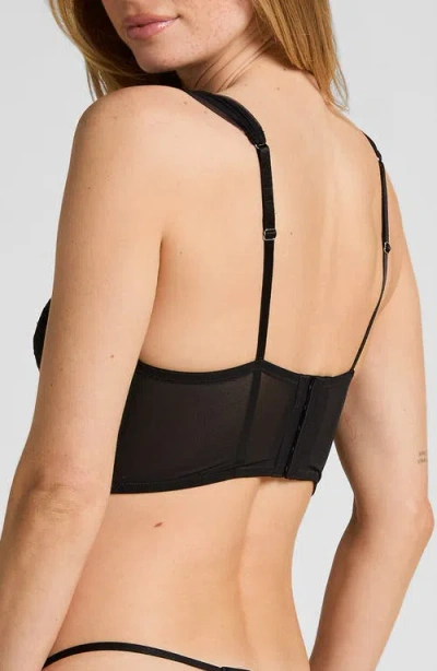 Hunkemoller Hunkemöller Whitney Padded Underwire Bustier In Black