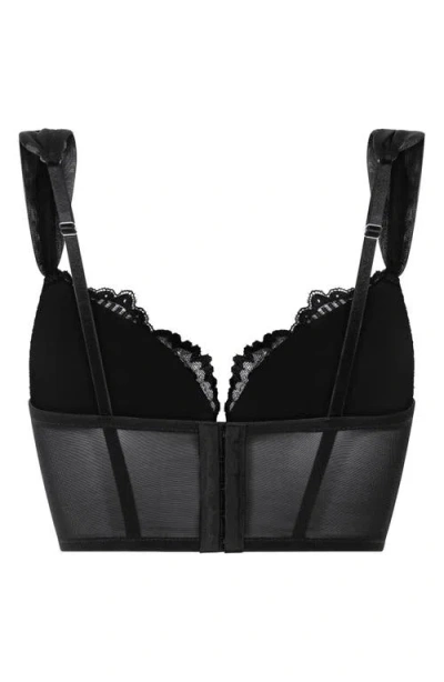 Hunkemoller Hunkemöller Whitney Padded Underwire Bustier In Black