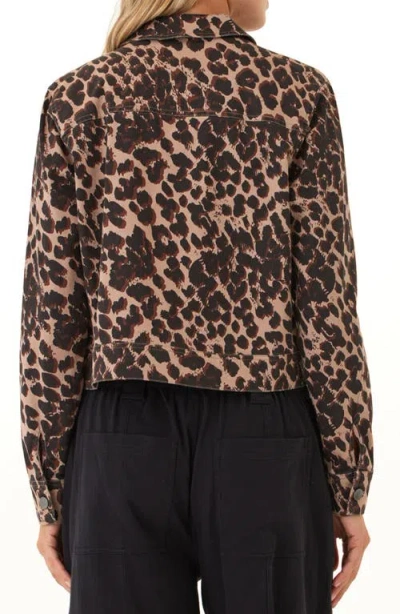 Threads 4 Thought Abbey Leopard Print Trucker Jacket In Multi