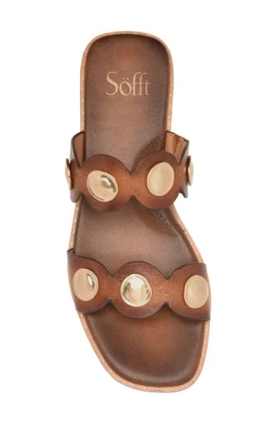 Söfft Ezra Slide Sandal In Brown