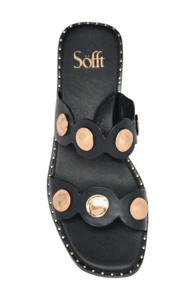 Söfft Ezra Slide Sandal In Black