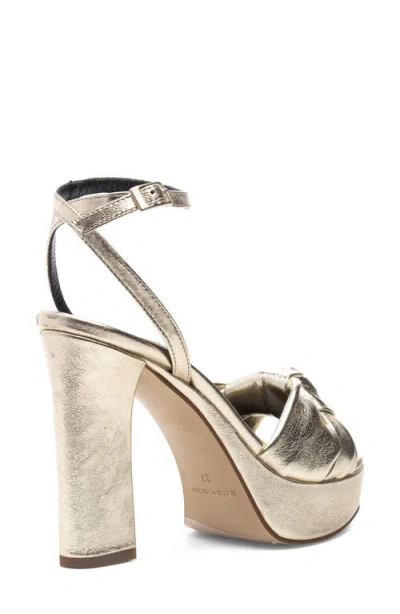 275 Central Miles Ankle Strap Platform Sandal In Gold