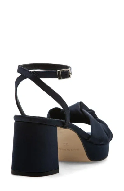 275 Central Malik Ankle Strap Platform Sandal In Blue