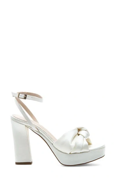 275 Central Miles Ankle Strap Platform Sandal In White