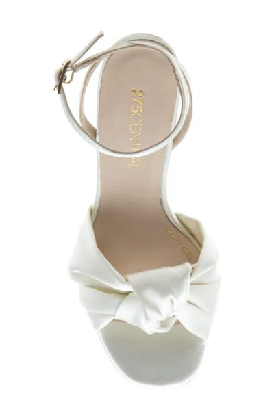 275 Central Miles Ankle Strap Platform Sandal In White