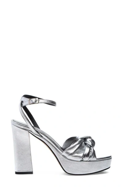 275 Central Miles Ankle Strap Platform Sandal In Silver