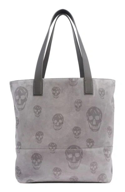 Alexander Mcqueen Mcqueen T-bar Shopper In Gray