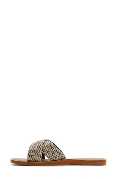Roxy Andreya Raffia Slide Sandal In Multi