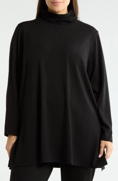 Eileen Fisher Turtleneck Tunic In Black