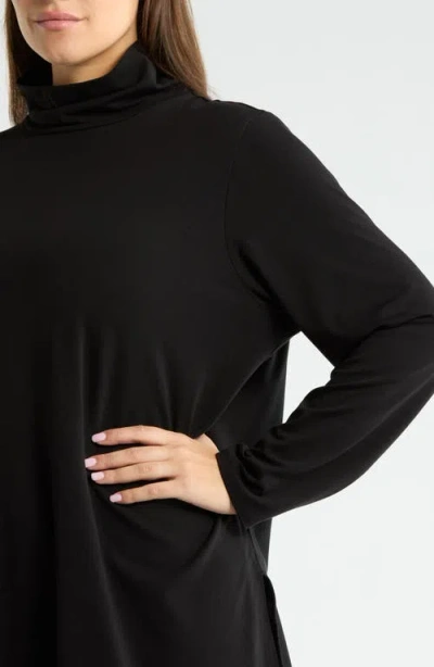 Eileen Fisher Turtleneck Tunic In Black