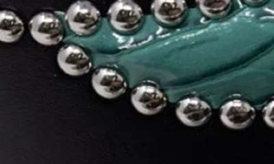 Mnml Snakeskin Embossed Leather Belt In Black