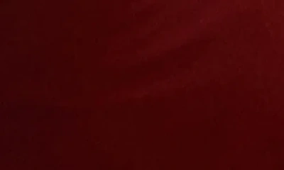 Topshop Cowl Neck Velvet Minidress In Burgundy