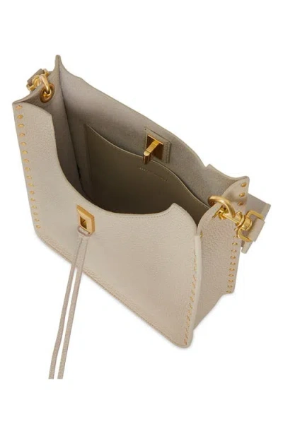 Rebecca Minkoff Darren Feed Medium Studded Leather Shoulder Bag In Neutral