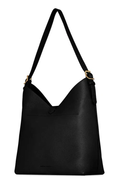 Rebecca Minkoff Mini Megan Leather Hobo Bag In Black
