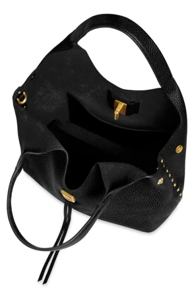 Rebecca Minkoff Darren Studded Leather Carrysome Bag In Black