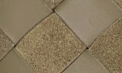 Rebecca Minkoff Frankie Small Woven Leather Train Case In Green