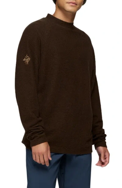 Prana Heritage Snug Bug Sweatshirt In Brown
