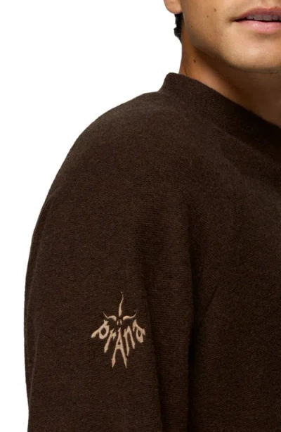 Prana Heritage Snug Bug Sweatshirt In Brown