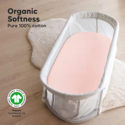 Keababies 2-pack Soothe Fitted Bassinet Sheets In Pink