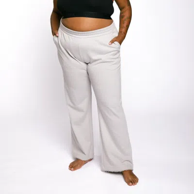 Tomboyx French Terry Flare Pant In White