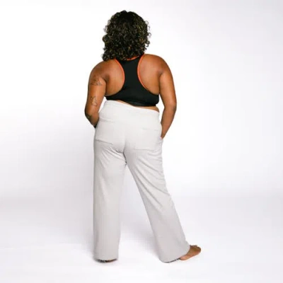 Tomboyx French Terry Flare Pant In White
