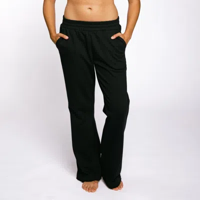 Tomboyx French Terry Flare Pant In Black