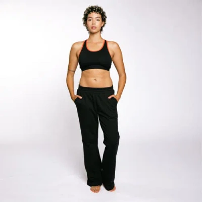 Tomboyx French Terry Flare Pant In Black