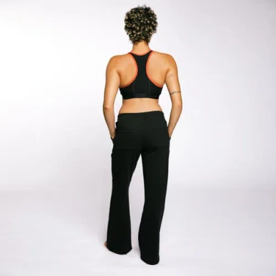Tomboyx French Terry Flare Pant In Black