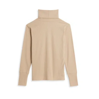 Tomboyx Rib Long Sleeve Turtleneck In Neutral