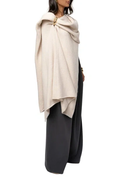 Jluxlabel Radiance Knit Shawl In Neutral
