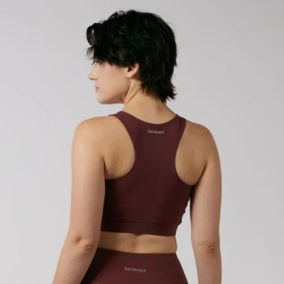 Tomboyx Full Zip Racerback Bra In Brown