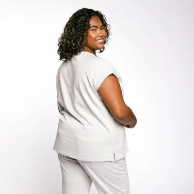 Tomboyx French Terry Cut Off Crew In Gray