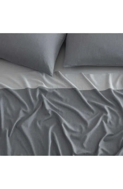 Calvin Klein Contrast Weave 300 Thread Count Sheet Set In Gray