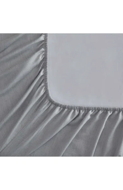 Calvin Klein Contrast Weave 300 Thread Count Sheet Set In Gray