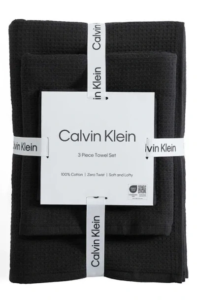 Calvin Klein Eternity 6-piece Towel Set In Black