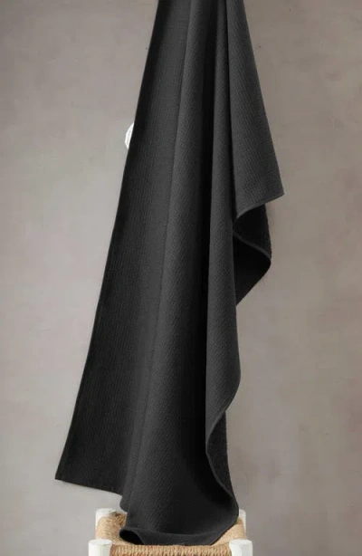 Calvin Klein Eternity Set Of 2 Bath Sheets In Black