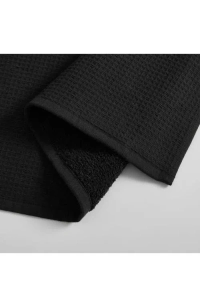 Calvin Klein Eternity Set Of 2 Bath Sheets In Black