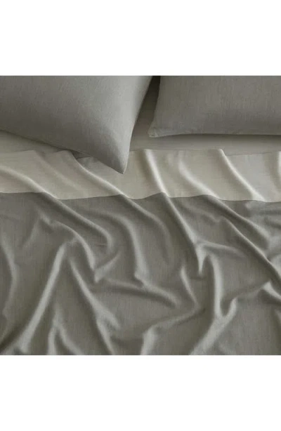 Calvin Klein Contrast Weave 300 Thread Count Sheet Set In Gray