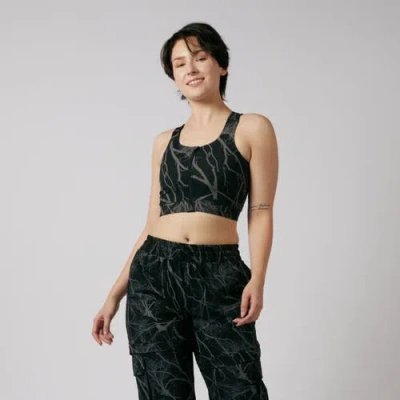 Tomboyx Full Zip Racerback Bra In Black