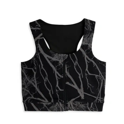 Tomboyx Full Zip Racerback Bra In Black
