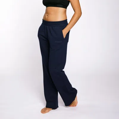 Tomboyx French Terry Flare Pant In Blue