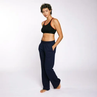 Tomboyx French Terry Flare Pant In Blue