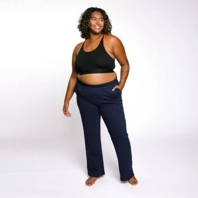 Tomboyx French Terry Flare Pant In Blue
